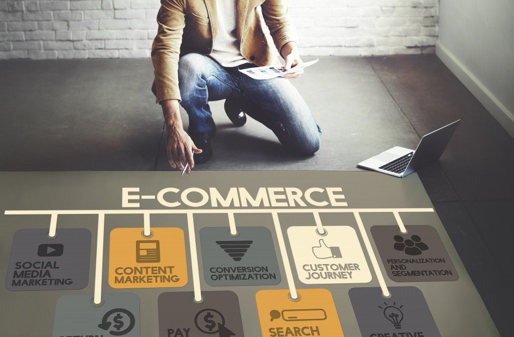 Business owner with eCommerce plan